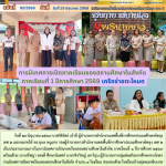 นิเทศการเปิดภาคเรียนของสถานศึกษาในสังกัด ภาคเรียนที่ 1 ปีการศึกษา 2569